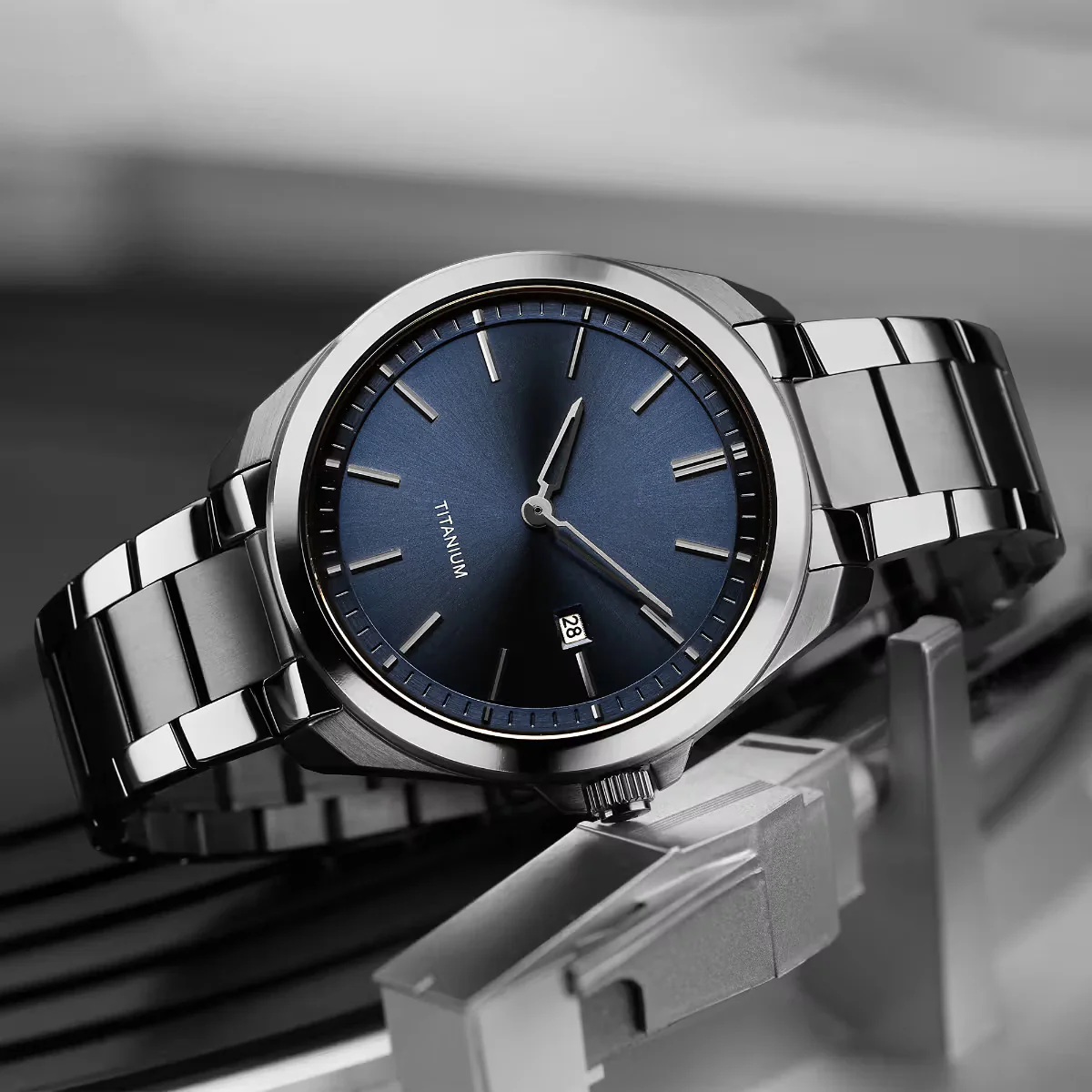 Titanium watch case manufactured by Swiss Lab Concept, Swiss watch manufacturer