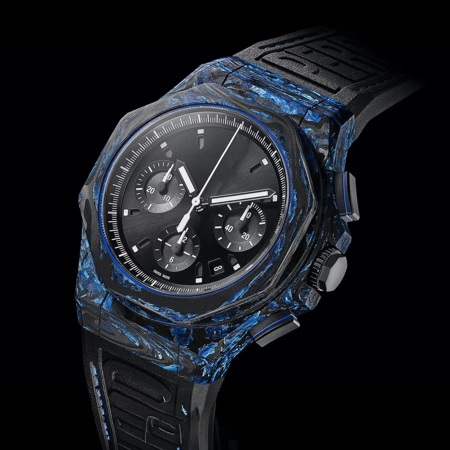 Exotic metal watch case manufactured by Swiss Lab Concept, Swiss watch manufacturer