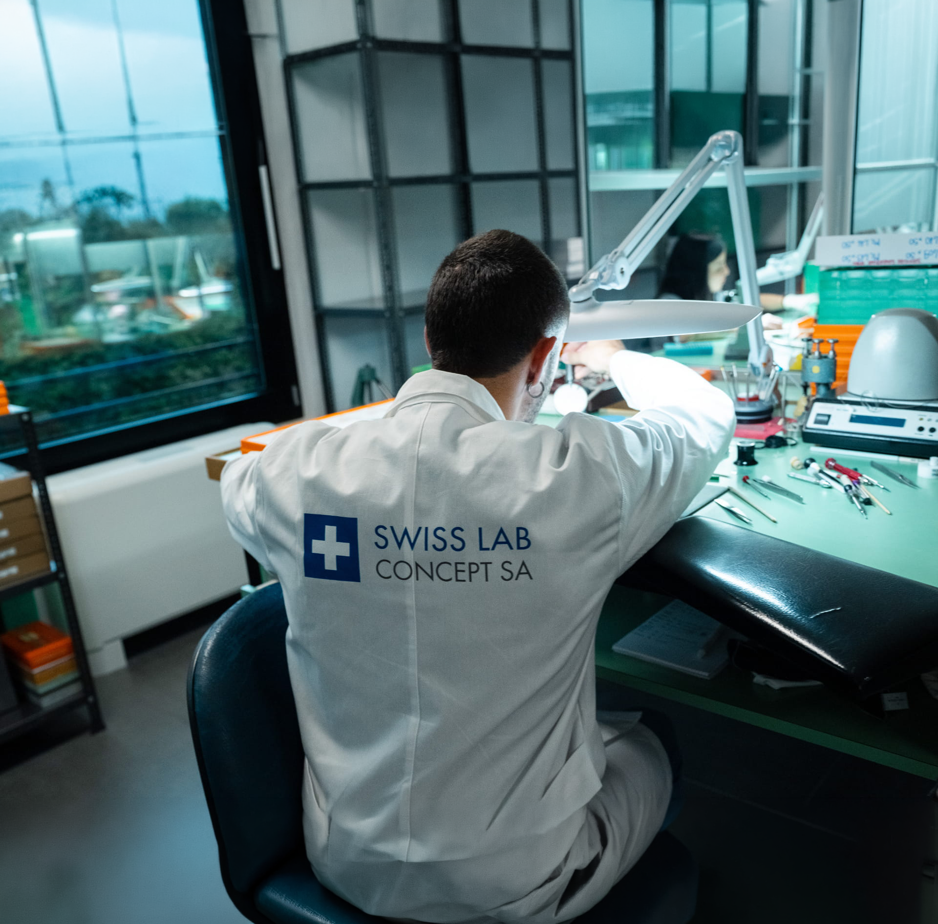 The Swiss Lab Concept SA team, engineers and craftspeople at our Swiss watch manufacturer